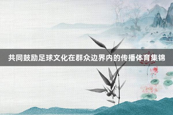 共同鼓励足球文化在群众边界内的传播体育集锦