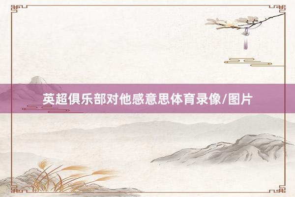 英超俱乐部对他感意思体育录像/图片