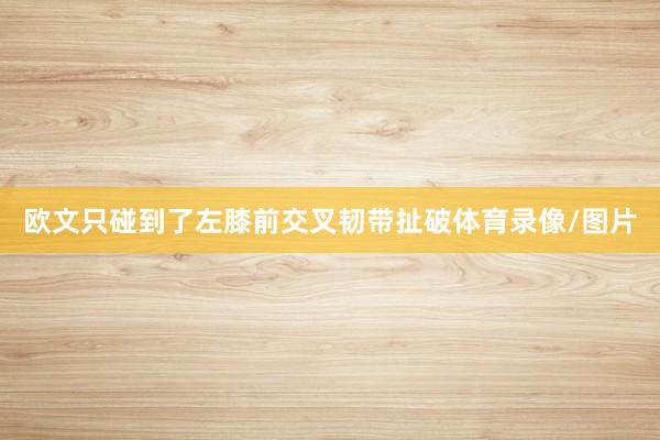 欧文只碰到了左膝前交叉韧带扯破体育录像/图片
