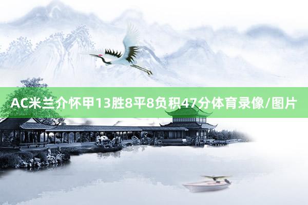 AC米兰介怀甲13胜8平8负积47分体育录像/图片