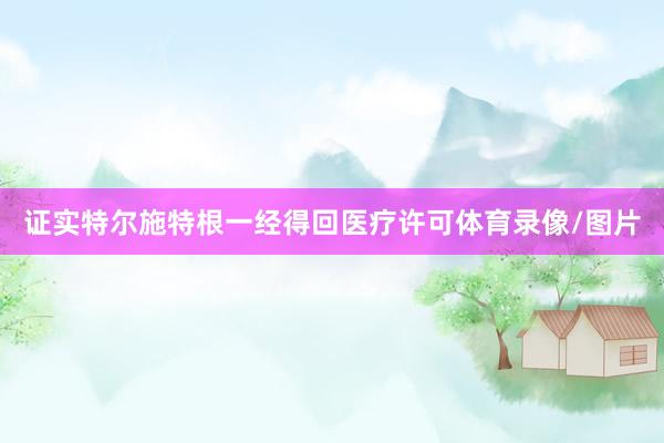 证实特尔施特根一经得回医疗许可体育录像/图片