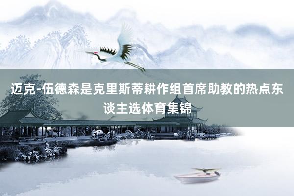 迈克-伍德森是克里斯蒂耕作组首席助教的热点东谈主选体育集锦