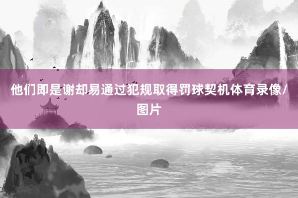 他们即是谢却易通过犯规取得罚球契机体育录像/图片