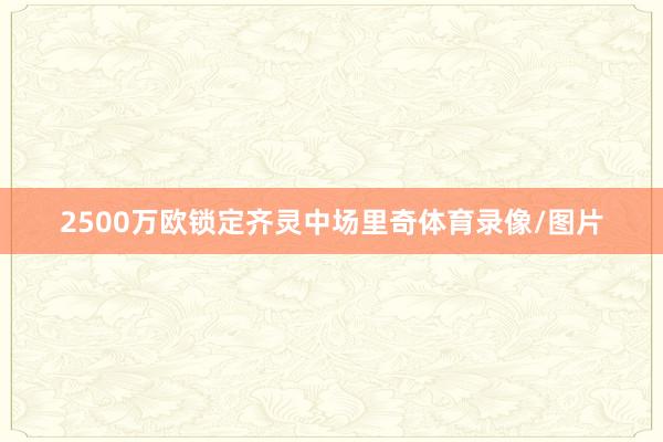 2500万欧锁定齐灵中场里奇体育录像/图片