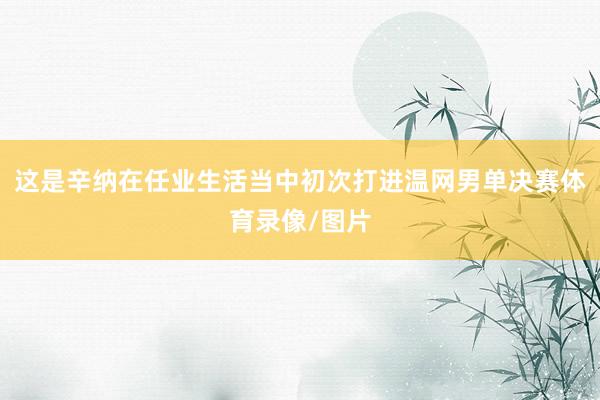 这是辛纳在任业生活当中初次打进温网男单决赛体育录像/图片