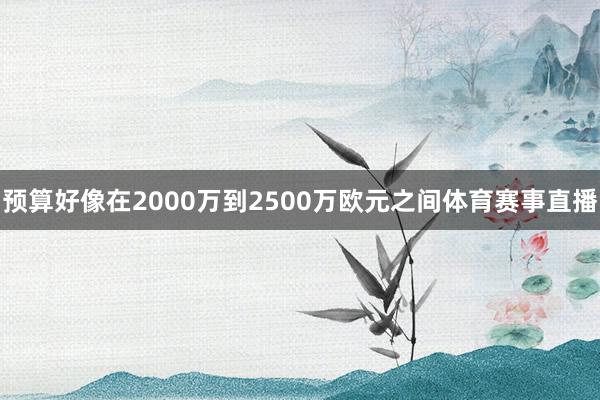 预算好像在2000万到2500万欧元之间体育赛事直播