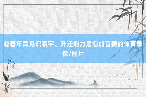 趁着年青见识寰宇、升迁能力是愈加首要的体育录像/图片