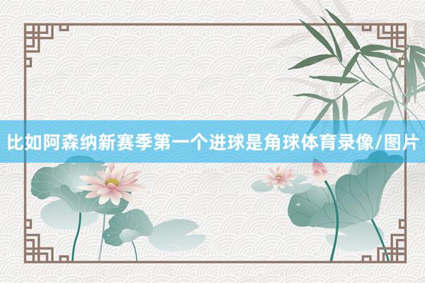 比如阿森纳新赛季第一个进球是角球体育录像/图片