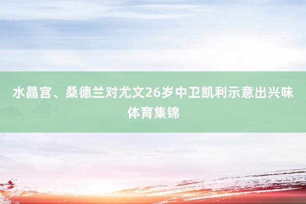 水晶宫、桑德兰对尤文26岁中卫凯利示意出兴味体育集锦