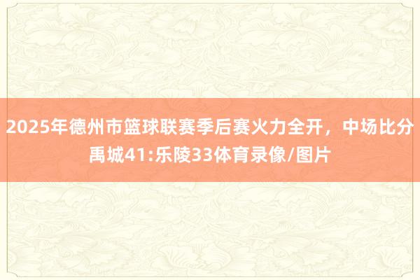 2025年德州市篮球联赛季后赛火力全开，中场比分禹城41:乐陵33体育录像/图片