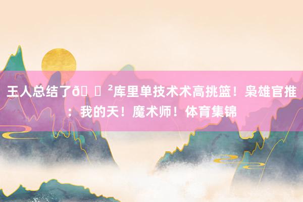 王人总结了😲库里单技术术高挑篮！枭雄官推：我的天！魔术师！体育集锦