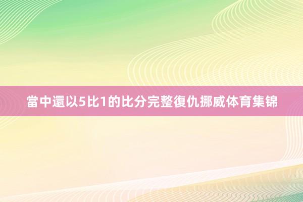 當中還以5比1的比分完整復仇挪威体育集锦