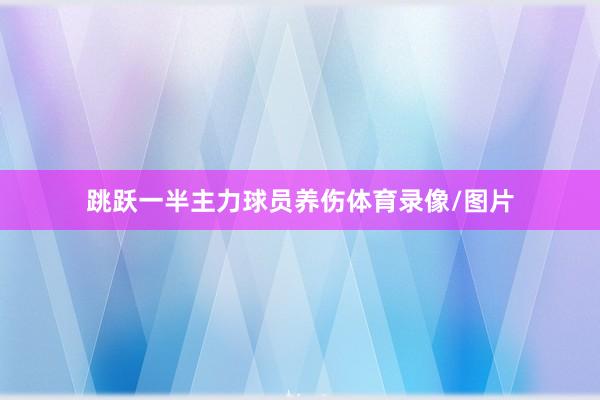 跳跃一半主力球员养伤体育录像/图片