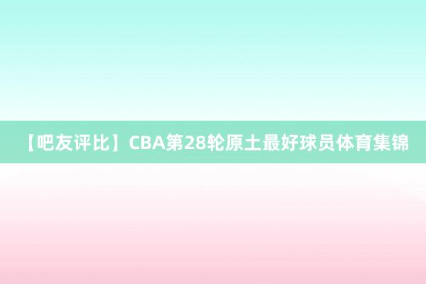【吧友评比】CBA第28轮原土最好球员体育集锦
