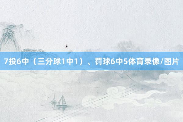 7投6中（三分球1中1）、罚球6中5体育录像/图片