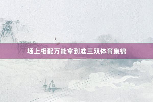 场上相配万能拿到准三双体育集锦