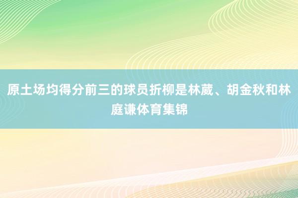 原土场均得分前三的球员折柳是林葳、胡金秋和林庭谦体育集锦