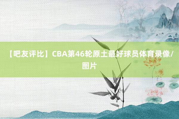 【吧友评比】CBA第46轮原土最好球员体育录像/图片