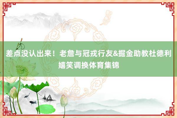 差点没认出来！老詹与冠戎行友&掘金助教杜德利嬉笑调换体育集锦