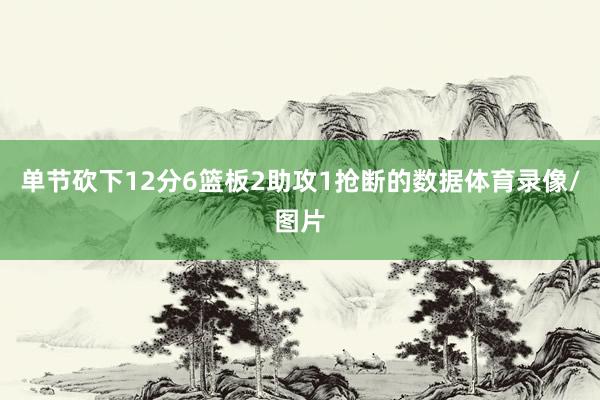 单节砍下12分6篮板2助攻1抢断的数据体育录像/图片